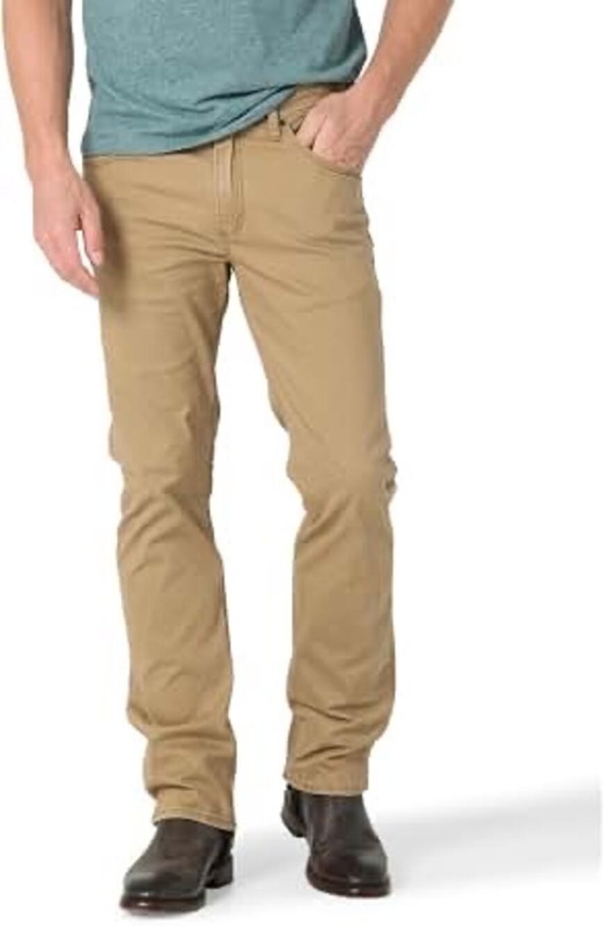 Chaps Men’s Slim Straight Khaki Chino Pants 32x30 5-Pocket Stretch Cotton